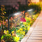 2pcs LED Solar Lawn Light Waterproof Light Control Spike Lamp (Cold White) Newly