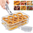 FG551/IG601/IG651 304 Stainless Steel Three-Layer Basket Air Fryer Grill Rack