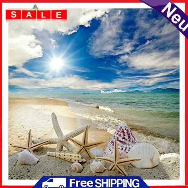 DIY Paint By Number Kit Seaside Beach Scenery Acrylic Paint Art Craft Decor Gift