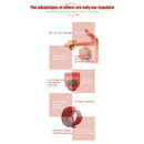 Portable Electronic Counter Ring USB Rechargeable 9-Digit Clicker (Red)