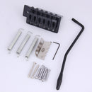 Tremolo Bridge Set for Strat Electric Guitar Standard Replacement (Black)