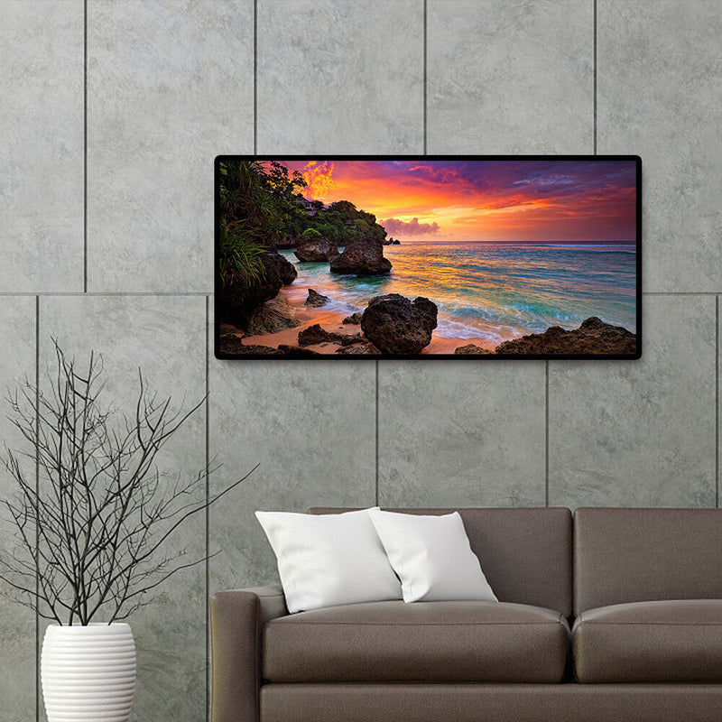 5D Full Round Diamond Painting Embroidery Mountain Scenery DIY Home Decoratio