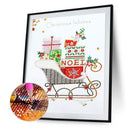 5D DIY Special Shaped Diamond Painting Sled Cross Stitch Mosaic Craft Kit D