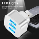 USB2.0 HUB Quick Charge 3 Ports USB Splitter Mobile Phone Chargers Wall Adapter