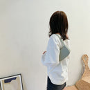 Casual Nylon Top-handle Pouch Female Soid Color Handbag Underarm Tote Bag Clutch