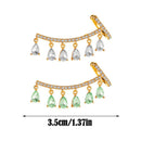 Fashion Water Drop Ear Accessories Gift Tassel Inlay Cubic Zirconia Stud Earrin`