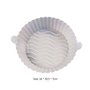 Silicone Air Fryer Liner Non-Stick Fryer Basket Steamers Oil Mat (White) Newly