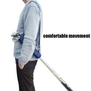 Golf Club Carrier Bag Nylon Carry Driving Range Travel Shoulder Bag (Blue) Newly