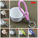 Fashion Gifts Portable Simple PU Leather Keyfob Car Keychain Key Ring