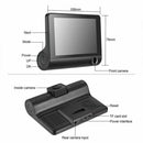 DVR Dual Lens Dash Cam Car Camera 3 Lens Camera Dash Cam Video Recorder Camera