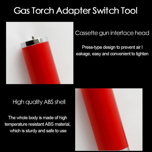 Gas Torch Adapter Switch Tool Camping Cookware Outdoor Gas Gun Tanks Flames D3W5