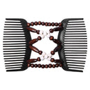 Double Hair Comb Clip - Magic Grain - Stretchable Hair Combs the Elasticity Ha