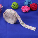 5 Yard Floral Ribbon Clothing Tape Label DIY Craft Bowknot Sewing Accessory