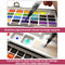 Professional 50 Colors Watercolor Paint Draw Painting + Water Brush Pigments Set