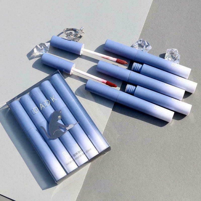 5 Colors Matte Long Lasting Waterproof Non-Stick Cup Glaze H7 S3 Lip A3O4