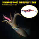 14cm 20g Luminous Wood Shrimp Fishing Lures Artificial Wobbler Bait (6)