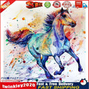 5D DIY Full Drill Diamond Painting Colorful Horse Cross Stitch Embroidery Newly
