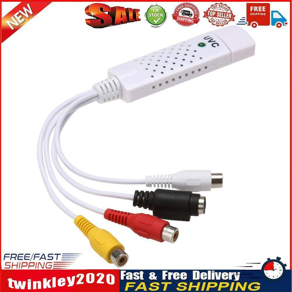 USB 2.0 Converter Audio Video Capture Grabber Adapter for Win XP 7 8 10 Newly