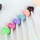 Cute Novelty Candy Color Lollipops Gel Black Ink Pen Supplies Office School T0J8