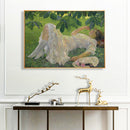 Hand Painted DIY Girl on Grass Oil Canvas Paint By Numbers Drawing Kit