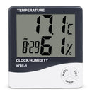 Digital Indoor Thermometer Hygrometer HTC-1 Room Temp Humidity Meter Clock