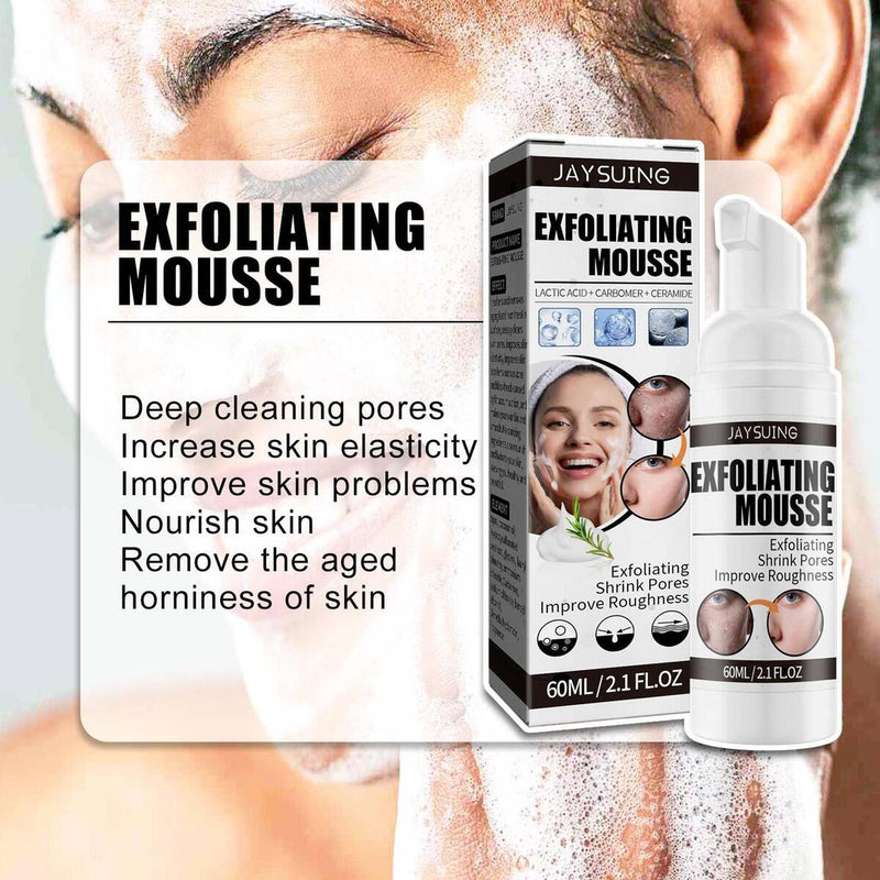 60ml Facial Exfoliating Mousse Deep Remove Cleaning Peeling Gel Skin Care Smoot&