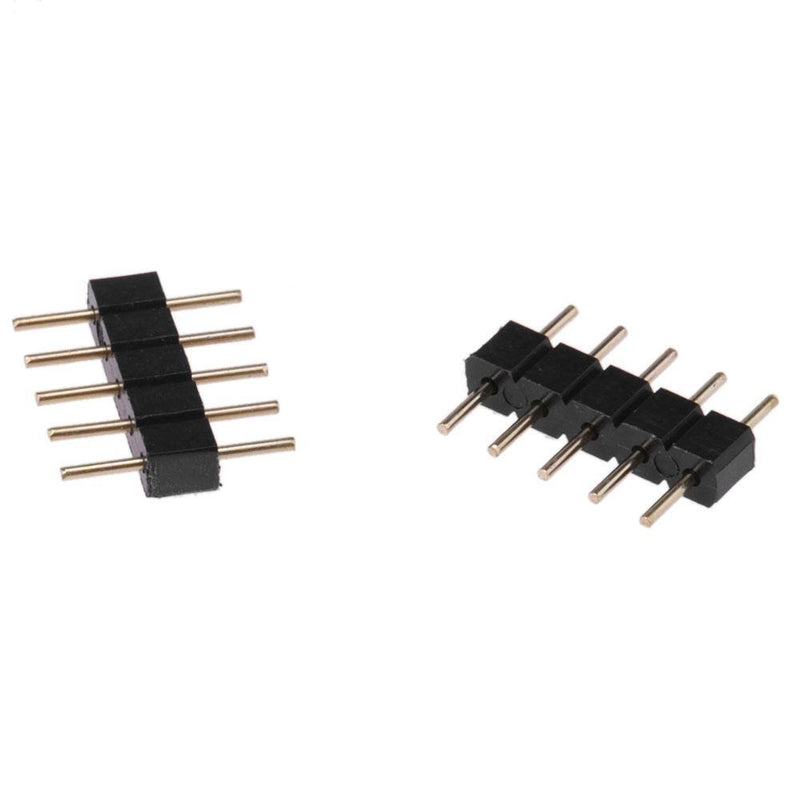 10pcs Male Connector Pin Needle for LED Strip(5Pin RGBW5050)(Black) Newly