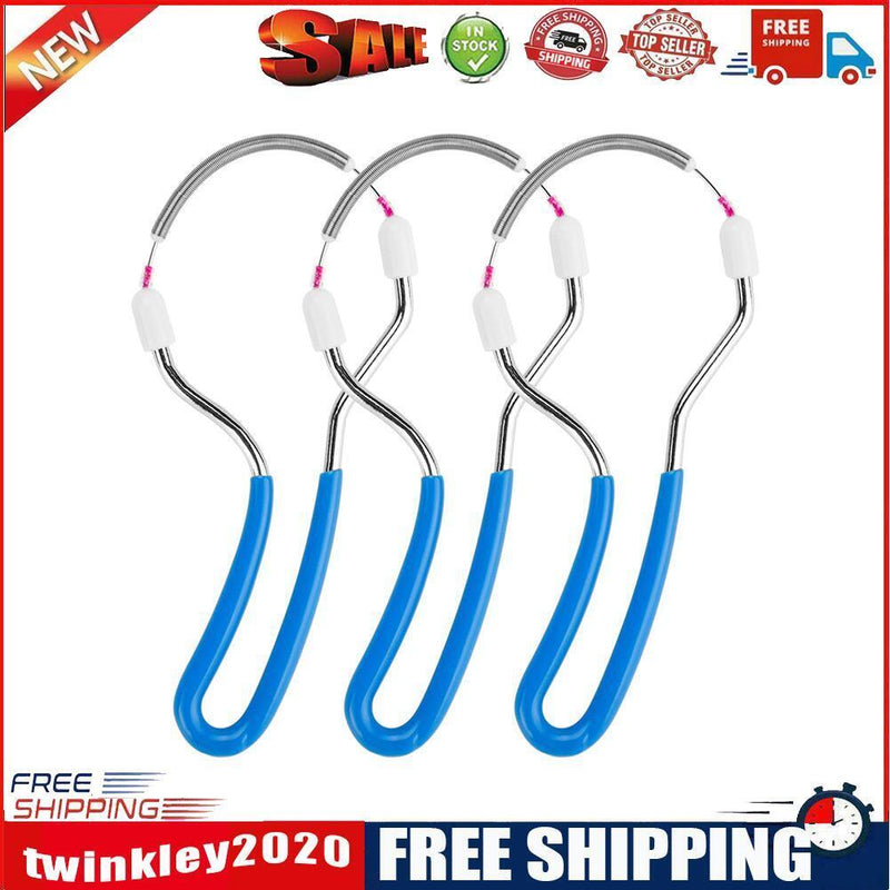 3pcs Mini Portable Stainless Steel Facial Hair Remover Spring Body Epilator