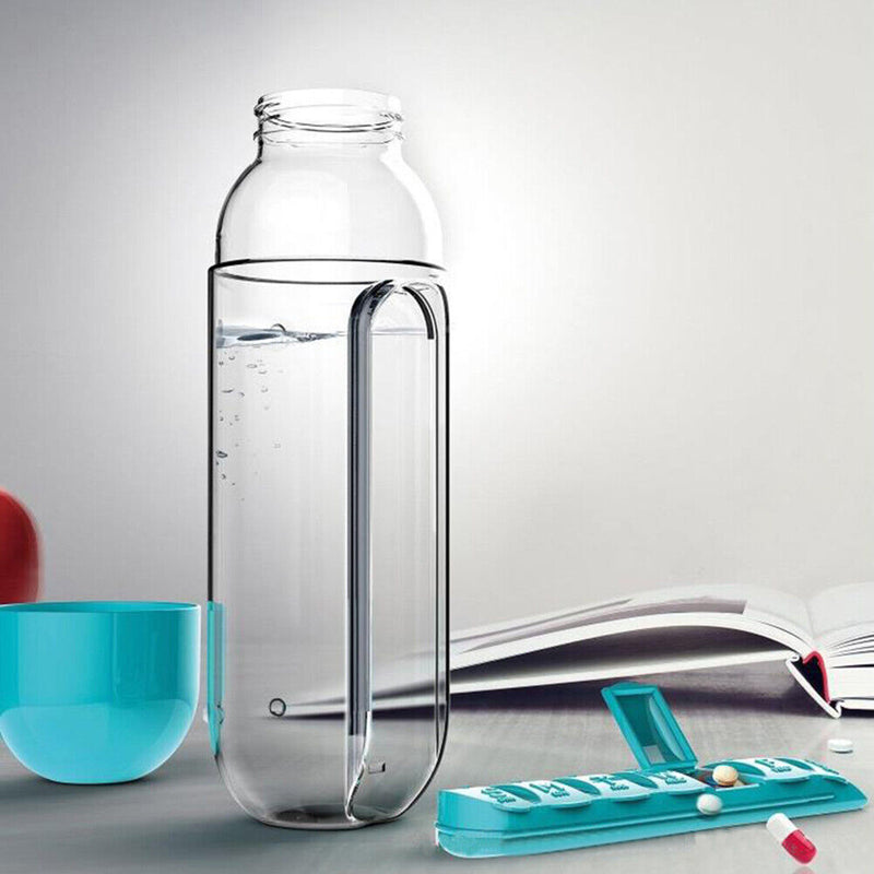 Portable Outdoor Water Bottle with Medicine Convenient Travel Hiking Drinkwar