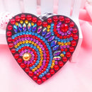 4pcs Full Drill Special Shaped Love Heart Pattern Diamond Painting Fridge M
