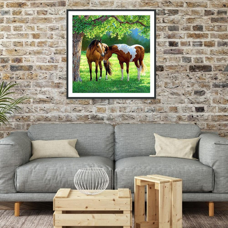 5D DIY Full Drill Diamond Painting Horse Cross Stitch Mosaic Craft Wall Arts Kit