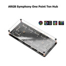 12V 4Pin RGB Fan HUB 1 To 10 Multi Way Splitter LED Strip Light Cooler Adapter