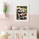 Full Embroidery Santa Claus Cross Stitch Kits 11CT Stamped DIY Canvas Craft Gift