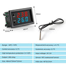 LED Digital Temperature Controller Waterproof NTC Sensor 12V Thermostat Newly