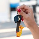 4pcs DIY Diamond Giraffe Keychain Full Special Shaped Drill Painting Kit Newly