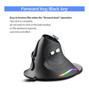 ZEALOTES Gaming Mouse Upright Optical Mouse Wired 12 Buttons Desktop Game Mouse