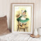 Girl on Chair Oil Paint By Numbers Kits DIY Handpainted on Canvas Wall Art Craft