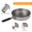 Hiking Non-Stick Frying Pan Ultralight Grill Titanium Fry Pan Camping Frypan