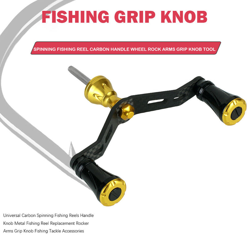 Spinning Fishing Reel Carbon Handle Wheel Rock Arms Grip Knob Fishing Tools