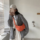 Fashion Women Canvas Messenger Bag Casual Ladies Chest Bag Purse (Orange)
