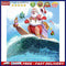 Frameless Oil Paint By Numbers DIY Surfing Santa Claus Picture Craft for Home