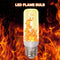 LED Flame Bulb Light Simulation Flickering Flame Atmosphere Lamp (Yellow)