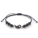 Pendant Tai Chi Jewelry Couple Bracele Wristband Weaving Rope Yin Yang Charm