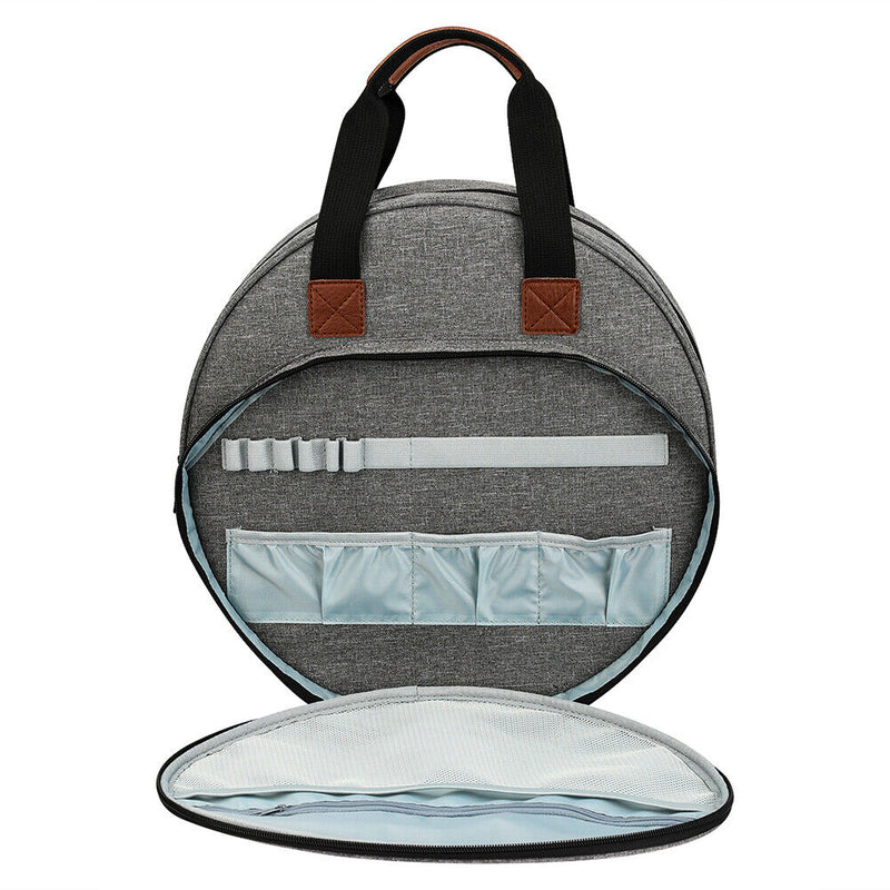 Embroidery Kit Storage Bag Handbag Cross Stitch Yarn Holder Handbag (Grey) Newly