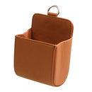 Car Storage Bag Air Vent Dashboard PU Organizer Box Phone Holder (Brown)