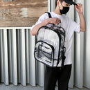 Preppy Style Women Multi Layers Rucksack Casual Clear Large Capacity Backpacks
