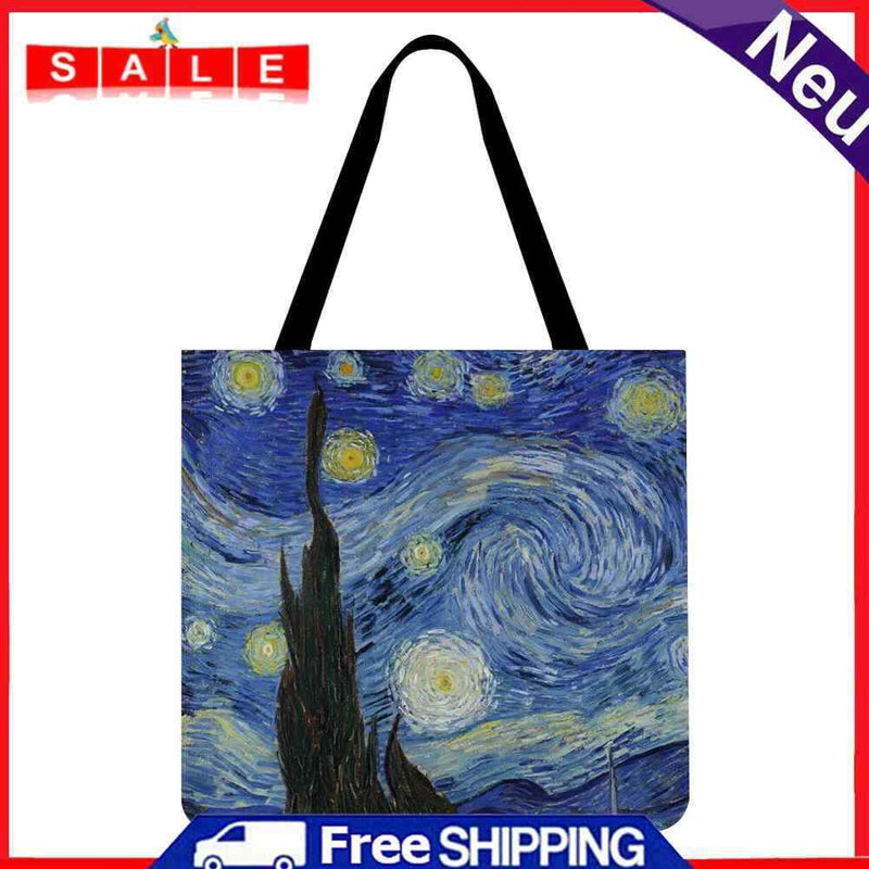 Zeang Starry Sky Shopping Bag, Printed, Casual, Large, 40x40cm