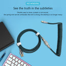 2"" 1 Coiled Aviator Wire Type-C Cable Mechanical Keyboard Aviation Connector