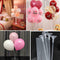 Long Balloon Sticks &Cups in Transparent Color Birthday Wedding Access DIY L7A9