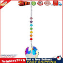 Crystal Pendant Colorful Beads Hanging Drop Wind Chime Garden Decor (B) Newly